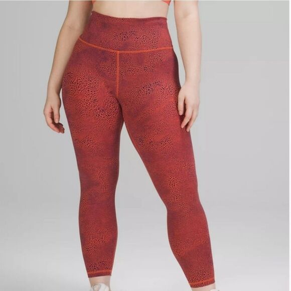 Lululemon Athletica NWT Wunder Train High-rise Tight 25" Vintage Orange Sz 8 - Picture 2 of 10